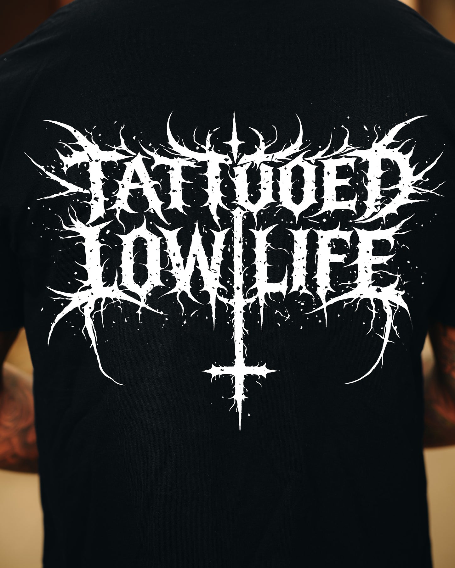 Tattooed Low Life Loose Drop Shoulder T-Shirt