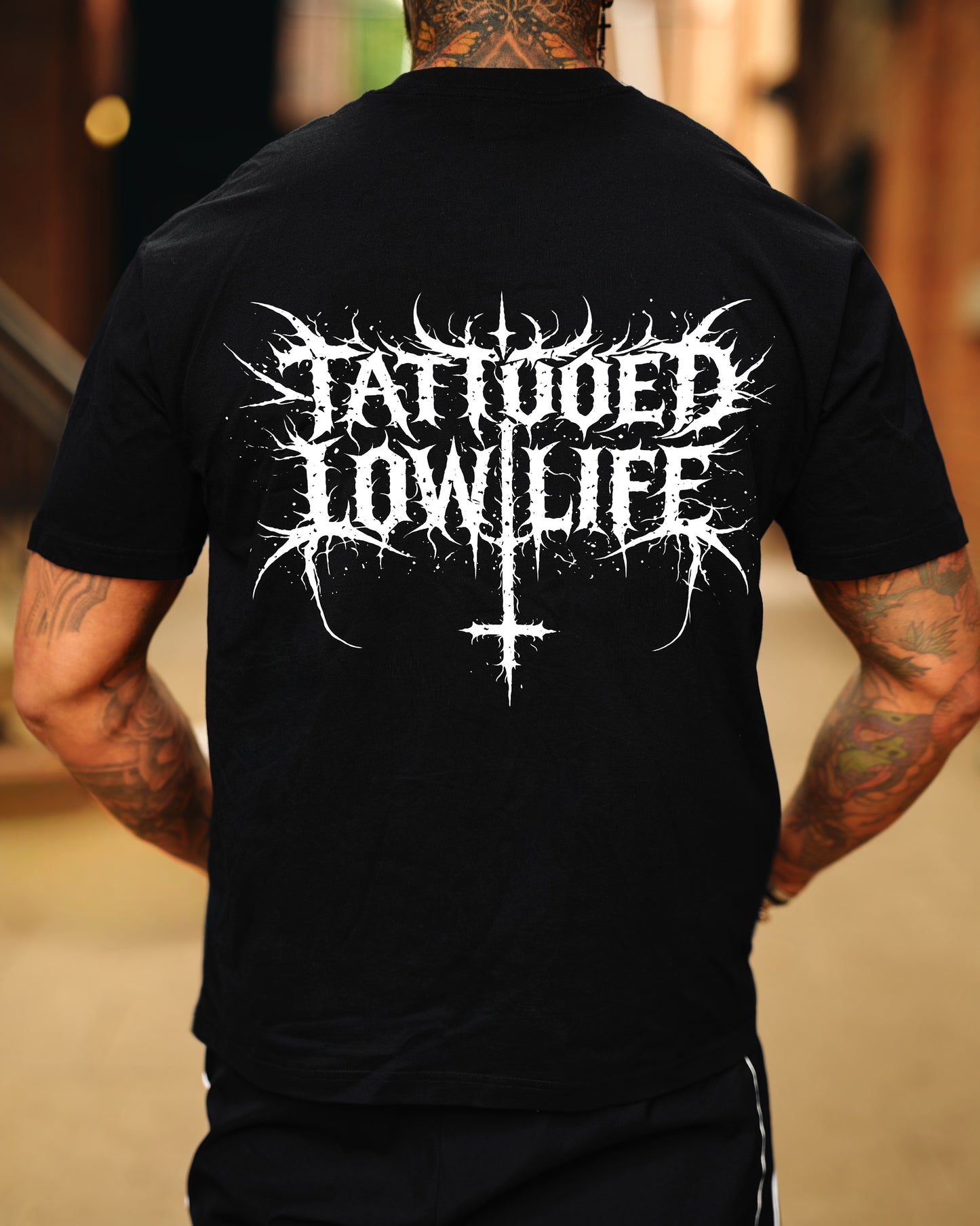 Tattooed Low Life Loose Drop Shoulder T-Shirt