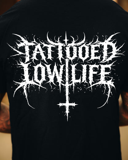 Tattooed Low Life Loose Drop Shoulder T-Shirt